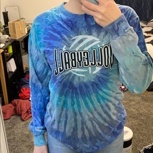 Tie dye volleyball shirt